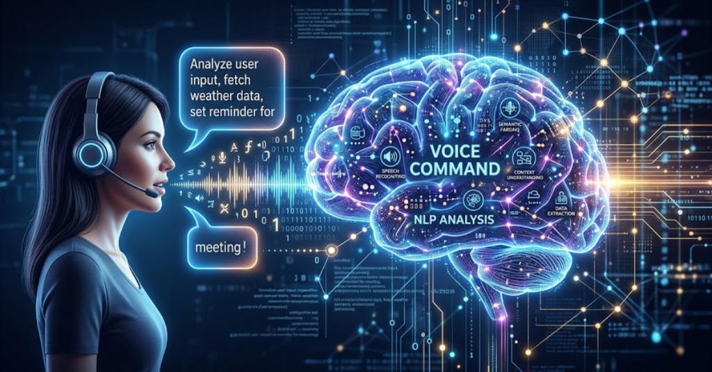 Voice AI technologie analyseert gesproken taal